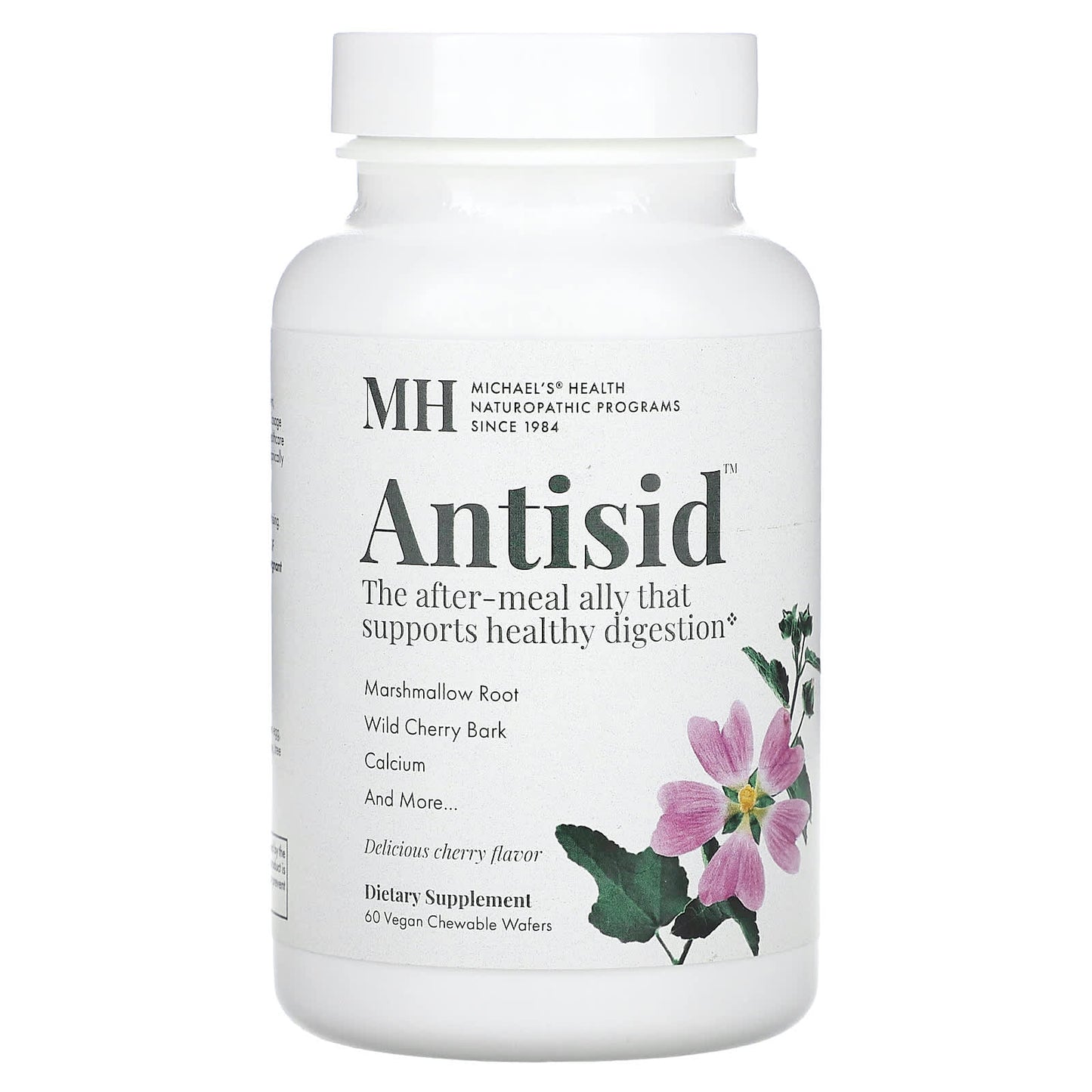 Michael's Health, Antisid, Cherry, 60 Vegan Chewable Wafers - Image 1