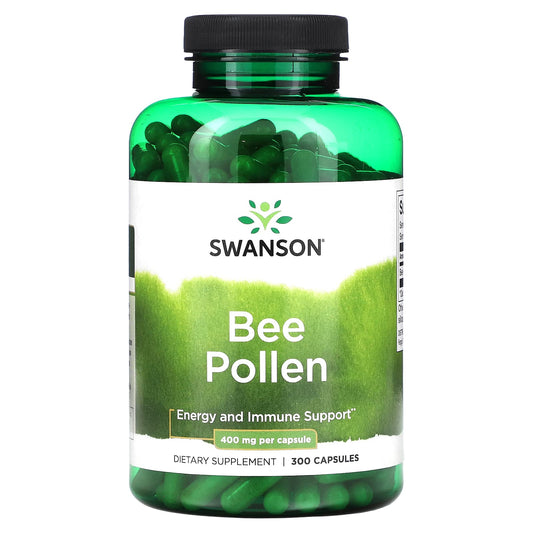 Swanson, Bee Pollen, 400 mg, 300 Capsules - Image 1
