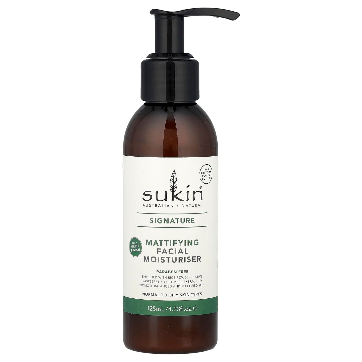Sukin, Signature, Mattifying Facial Moisturizer, Normal To Oily Skin Types, 4.23 fl oz (125 ml) - Image 1