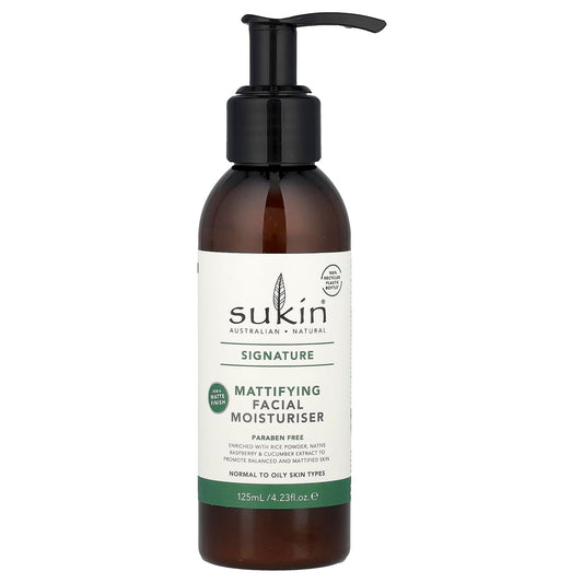 Sukin, Signature, Mattifying Facial Moisturizer, Normal To Oily Skin Types, 4.23 fl oz (125 ml) - Image 1