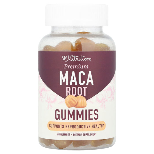 SMNutrition, Premium Maca Root Gummies, Passion Fruit, 60 Gummies - Image 1