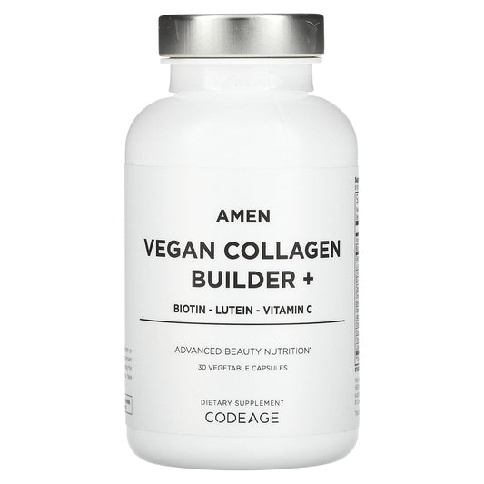 CodeAge Vegan Collagen Builder+, 30 Plant-Based Capsules for Skin & Hair - Image 1