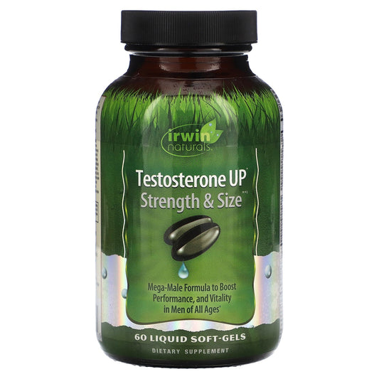 Boost Testosterone & Size with Irwin Naturals Liquid Softgels - Image 1