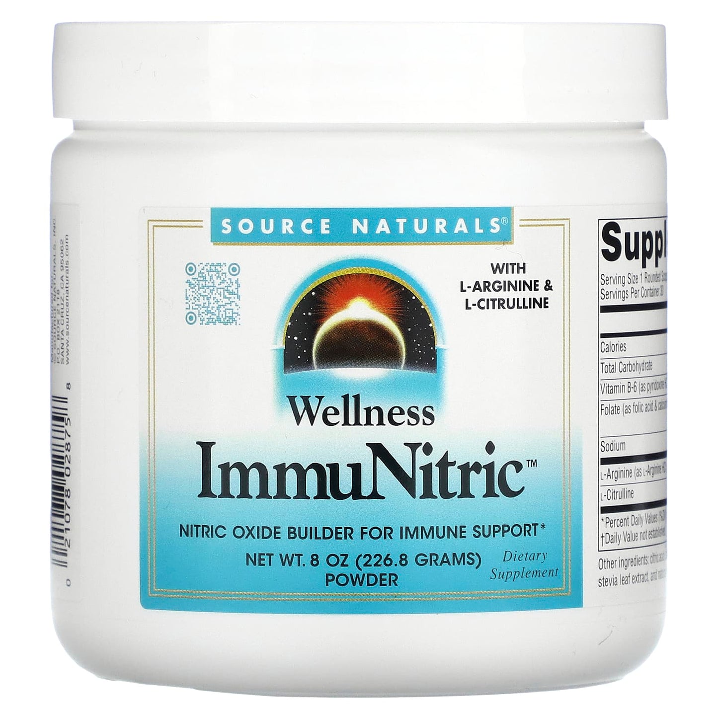 Source Naturals, Wellness, ImmuNitric Powder, 8 oz (226.8 g) - Image 1