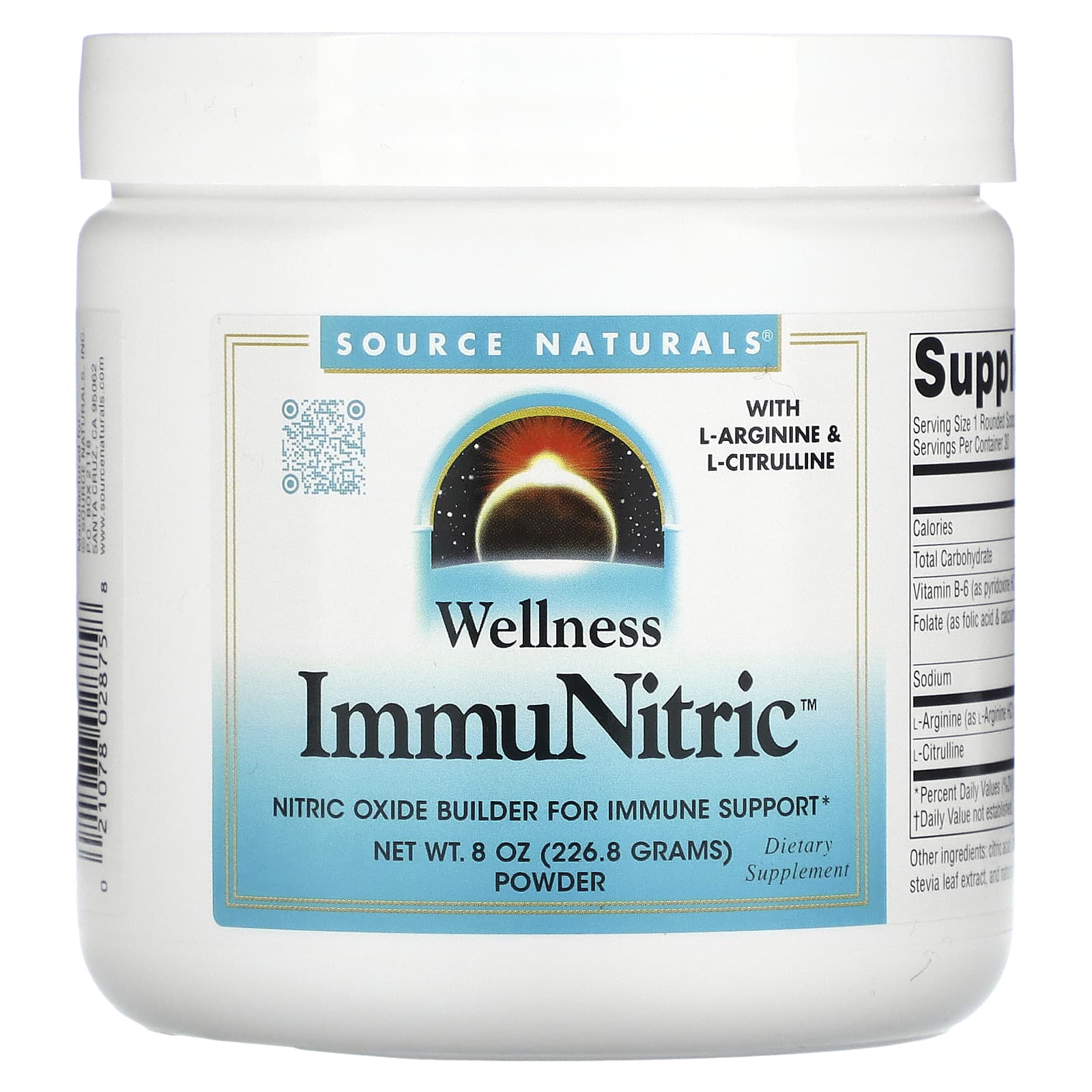 Source Naturals, Wellness, ImmuNitric Powder, 8 oz (226.8 g) - Image 1