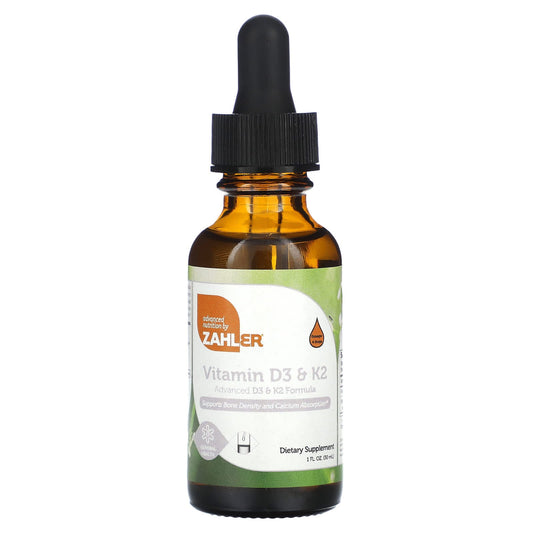 Zahler, Vitamin D3 & K2, 1 fl oz (30 ml) - Image 1