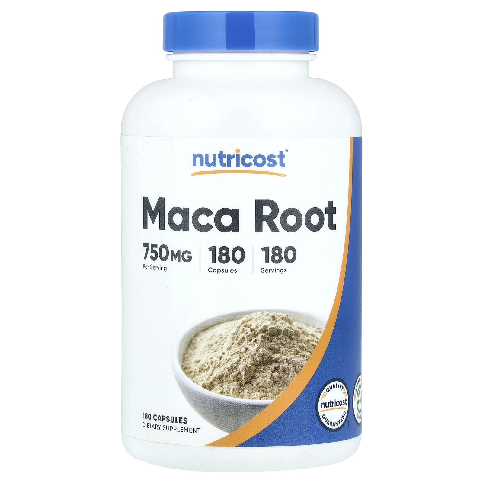 Nutricost, Maca Root, 750 mg, 180 Capsules - Image 1
