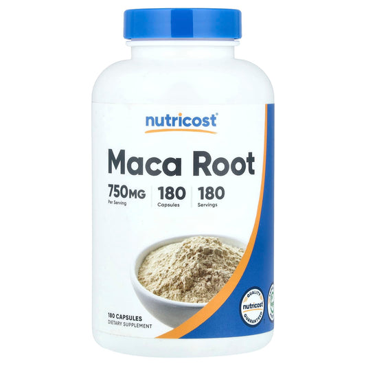 Nutricost, Maca Root, 750 mg, 180 Capsules - Image 1