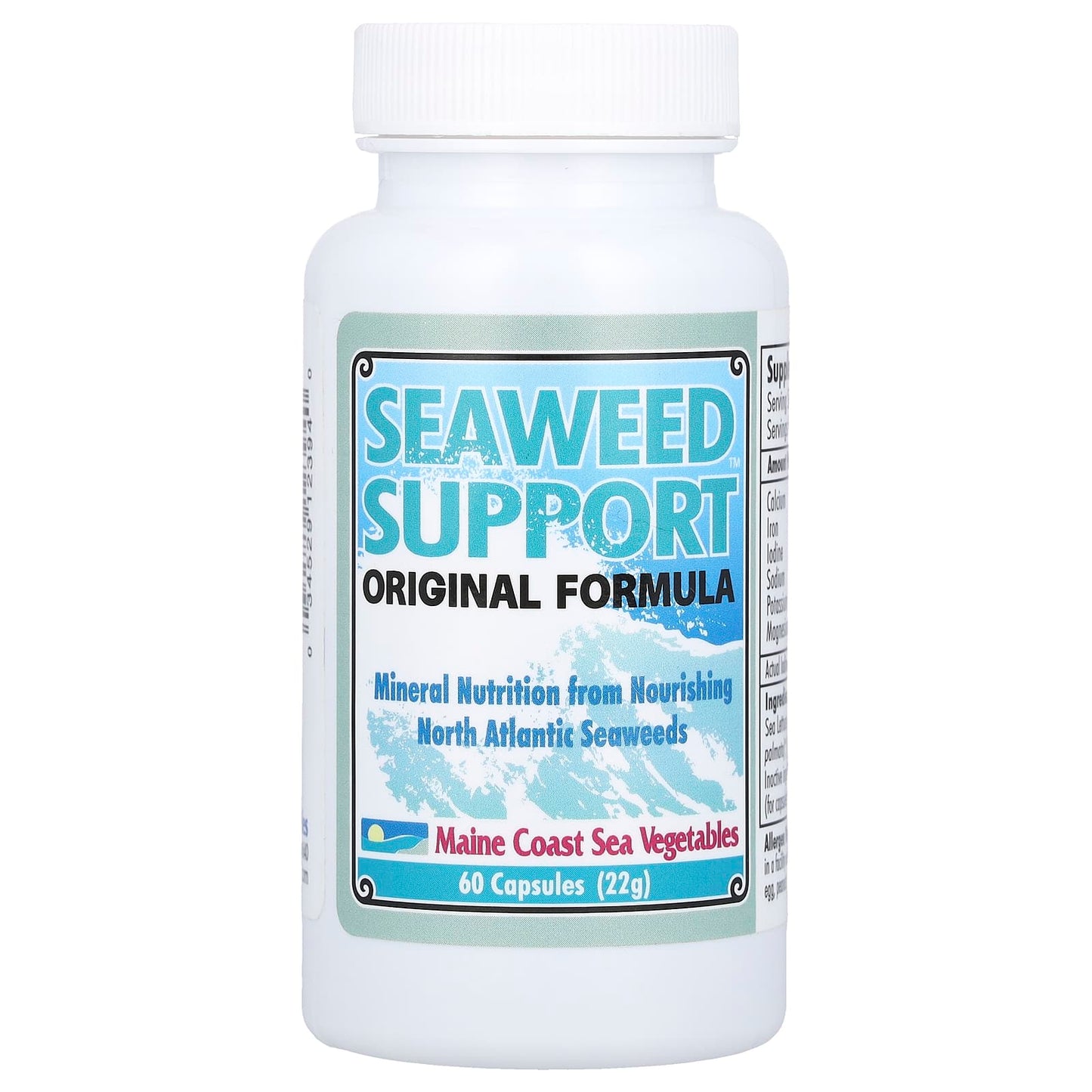 Maine Coast Sea Vegetables, Seaweed Support, Original Formula, 60 Capsules - Image 1