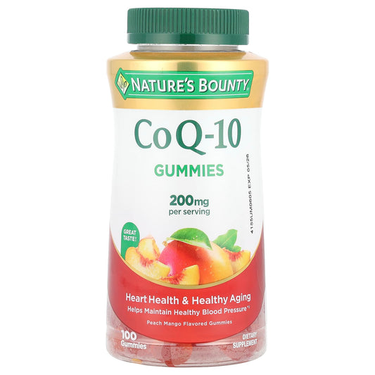 Nature's Bounty, CoQ-10 Gummies, Peach Mango, 100 Gummies (100 mg per Gummy) - Image 1