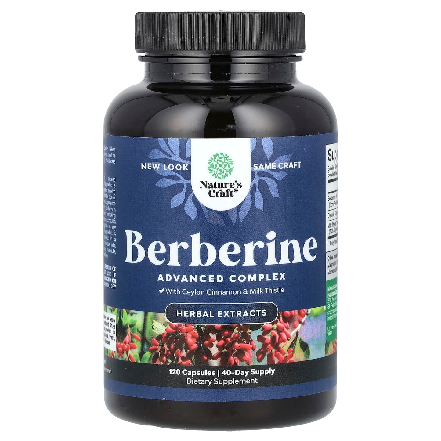 Nature's Craft, Berberine, 120 Capsules - Image 1