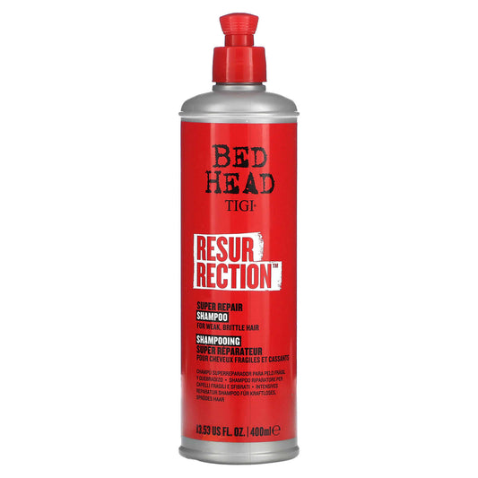 TIGI, Bed Head, Resurrection, Super Repair Shampoo, For Weak, Brittle Hair, 13.53 fl oz (400 ml) - Image 1