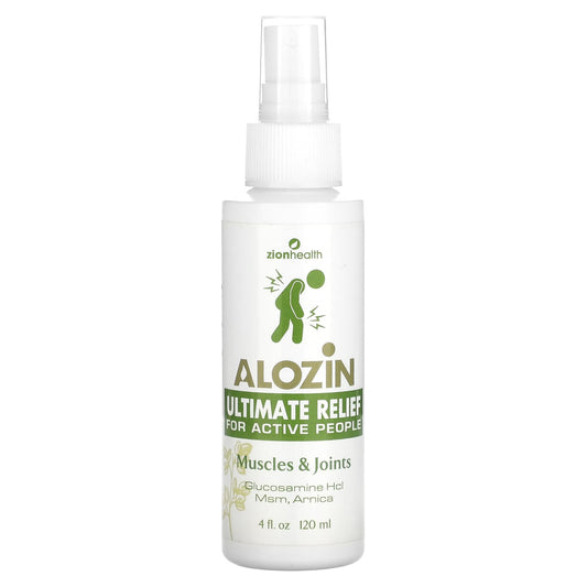 Zion Health, Alozin Ultimate Relief, Muscles & Joints, 4 fl oz (120 ml) - Image 1
