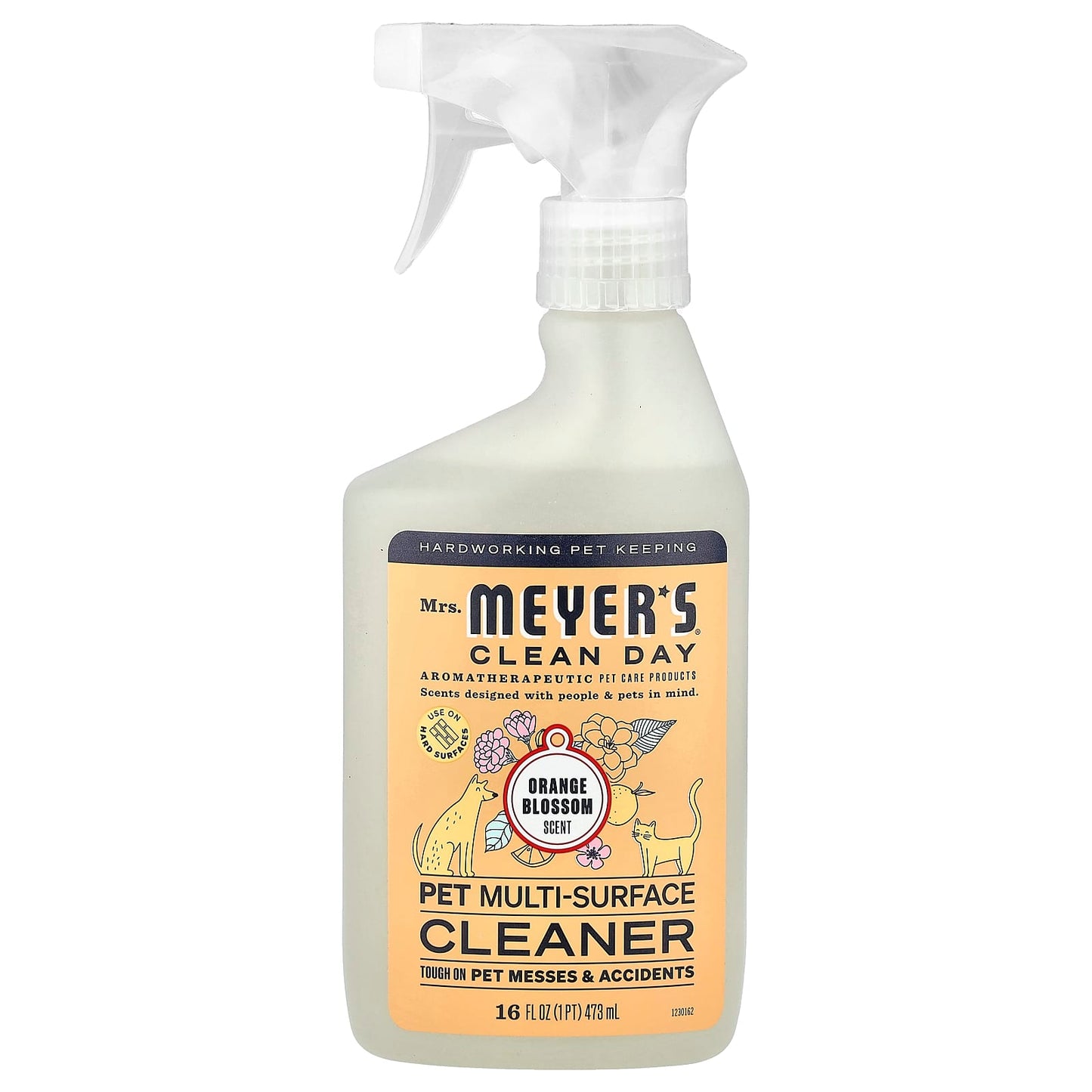 Mrs. Meyers Clean Day, Pet Multi-Surface Cleaner, Orange Blossom, 16 fl oz (473 ml) - Image 1