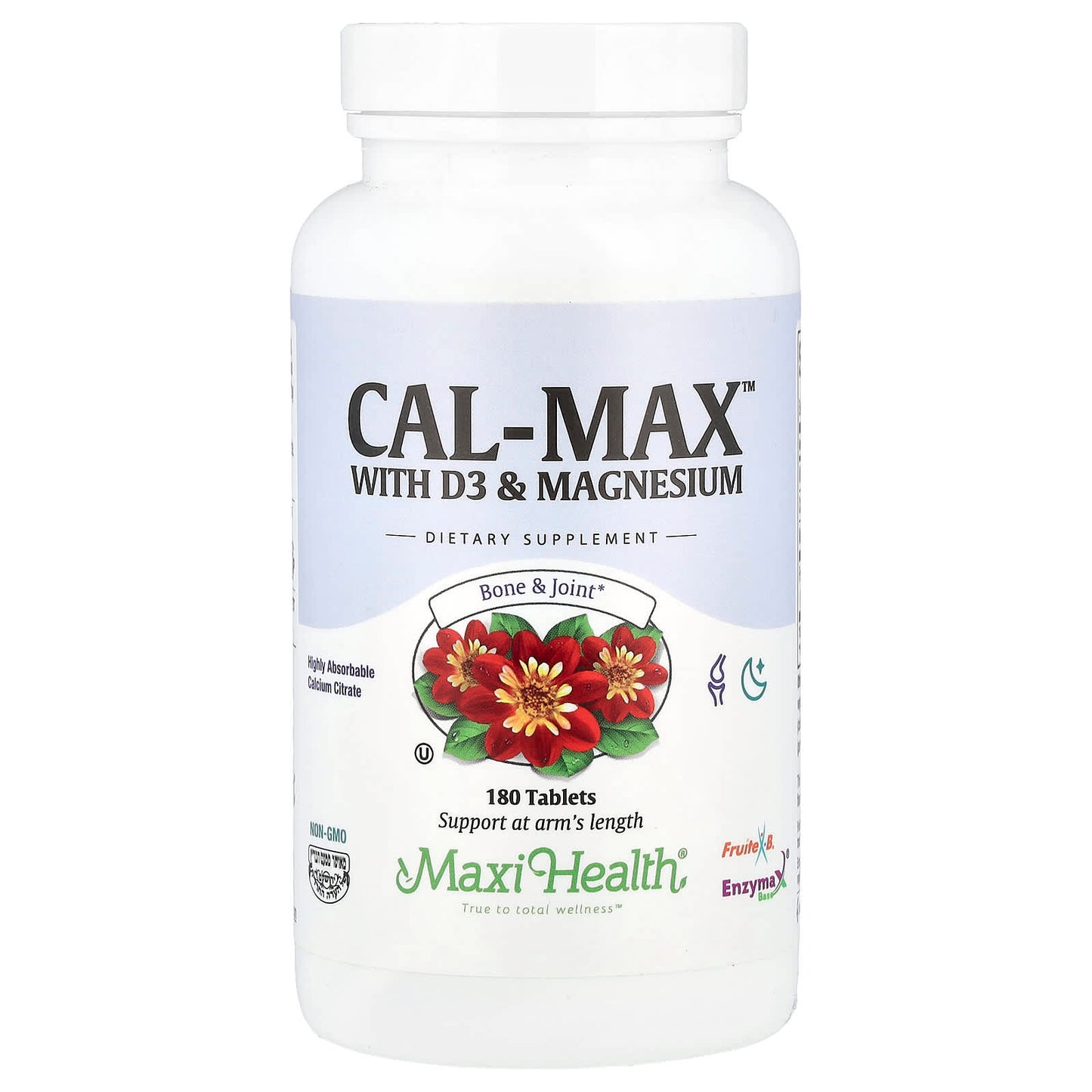 Maxi Health, Cal-Max™ With D3 & Magnesium, 180 Tablets - Image 1