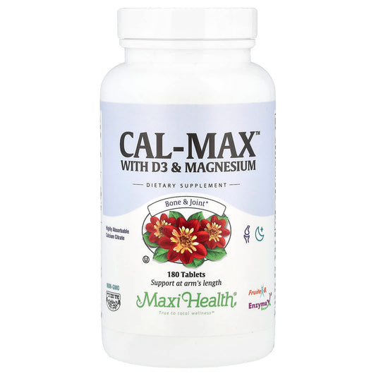 Maxi Health, Cal-Max™ With D3 & Magnesium, 180 Tablets - Image 1