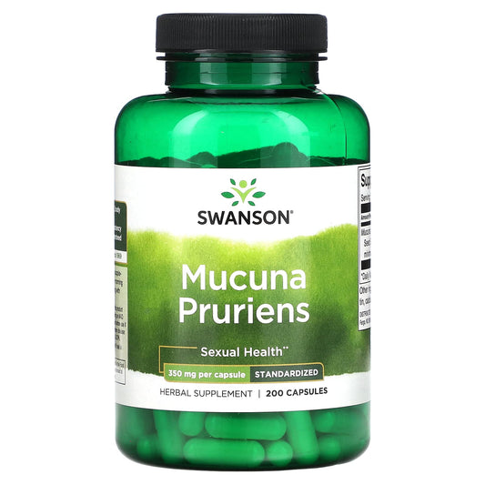 Swanson, Mucuna Pruriens, 350 mg, 200 Capsules - Image 1