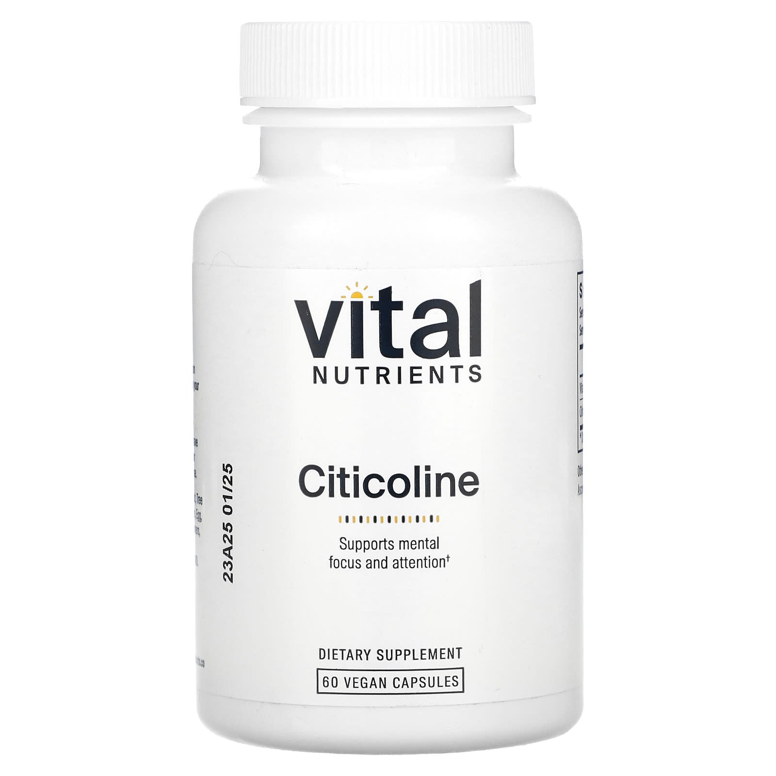 Vital Nutrients, Citicoline, 60 Vegan Capsules - Image 1