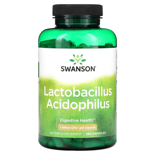 Swanson, Lactobacillus Acidophilus, 1 Billion CFU, 250 Capsules - Image 1