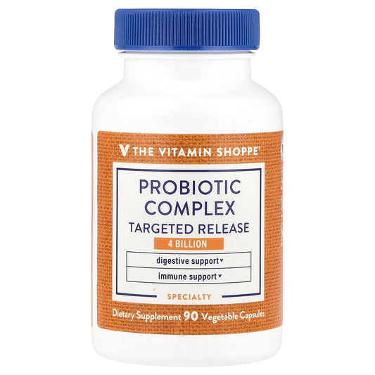 The Vitamin Shoppe, Probiotic Complex, 4 Billion, 90 Vegetable Capsules - Image 1