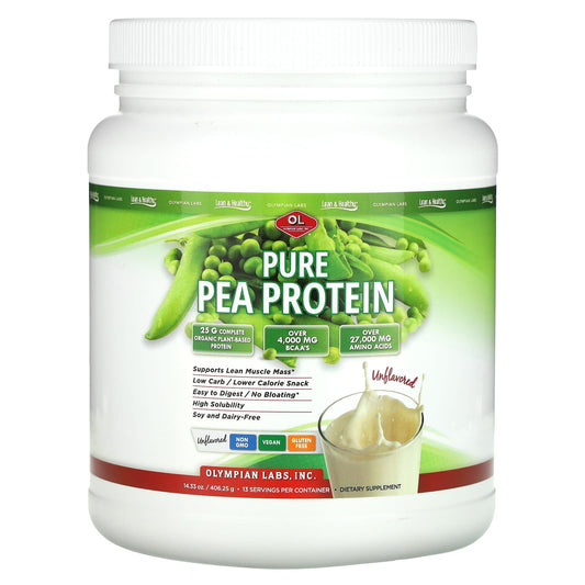 Olympian Labs, Pure Pea Protein, Unflavored , 14.33 oz (406.25 g) - Image 1