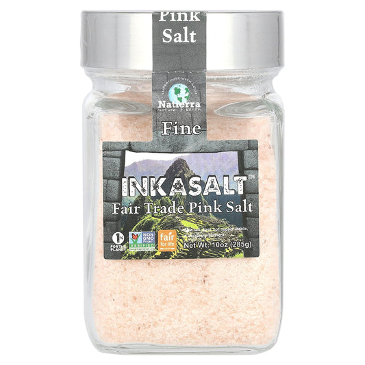 Natierra, InkaSalt, Fair Trade Pink Salt, Fine, 10 oz (285 g) - Image 1
