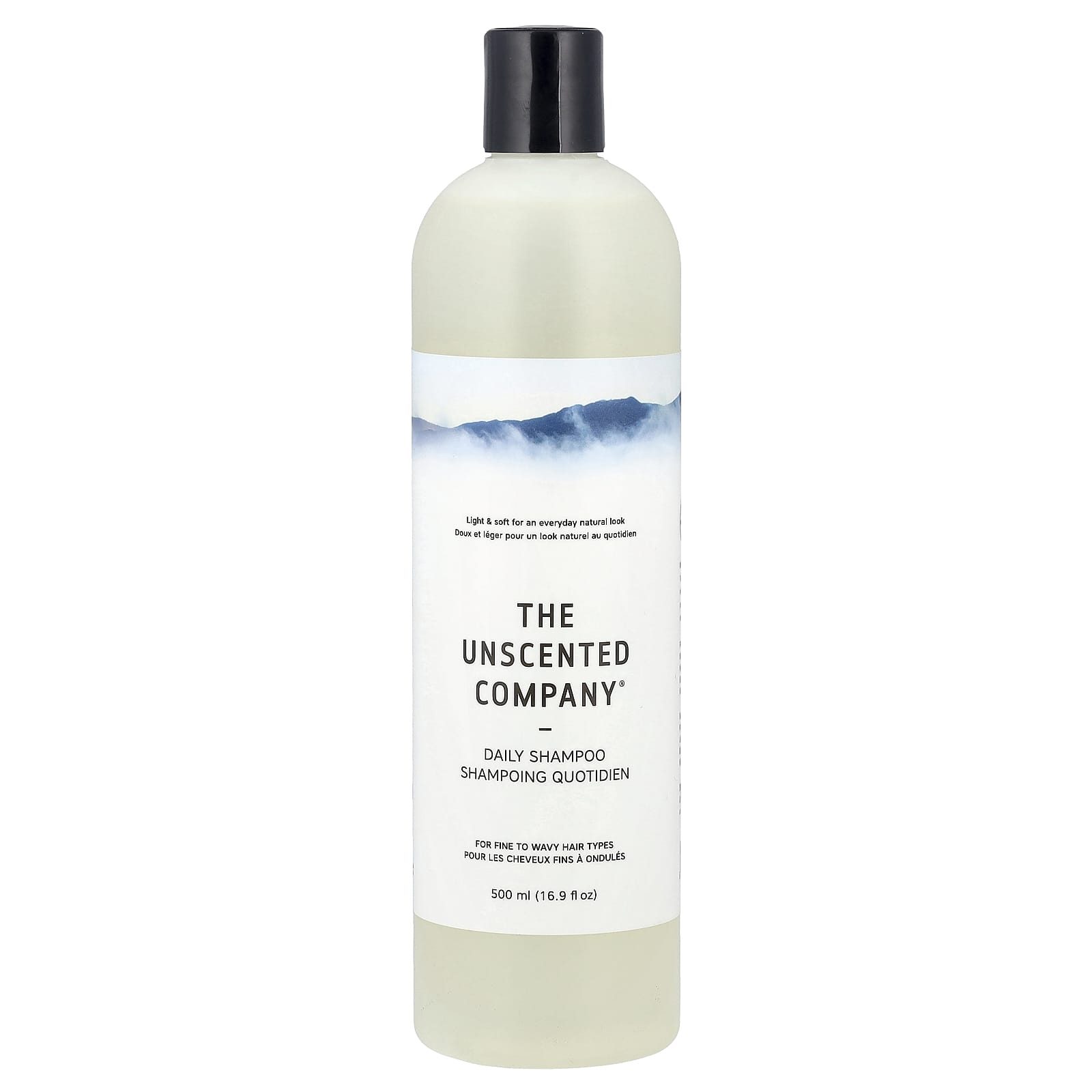 The Unscented Company, Daily Shampoo, For Fine to Wavy Hair Types, Fragrance Free, 16.9 fl oz (500 ml) - Image 1