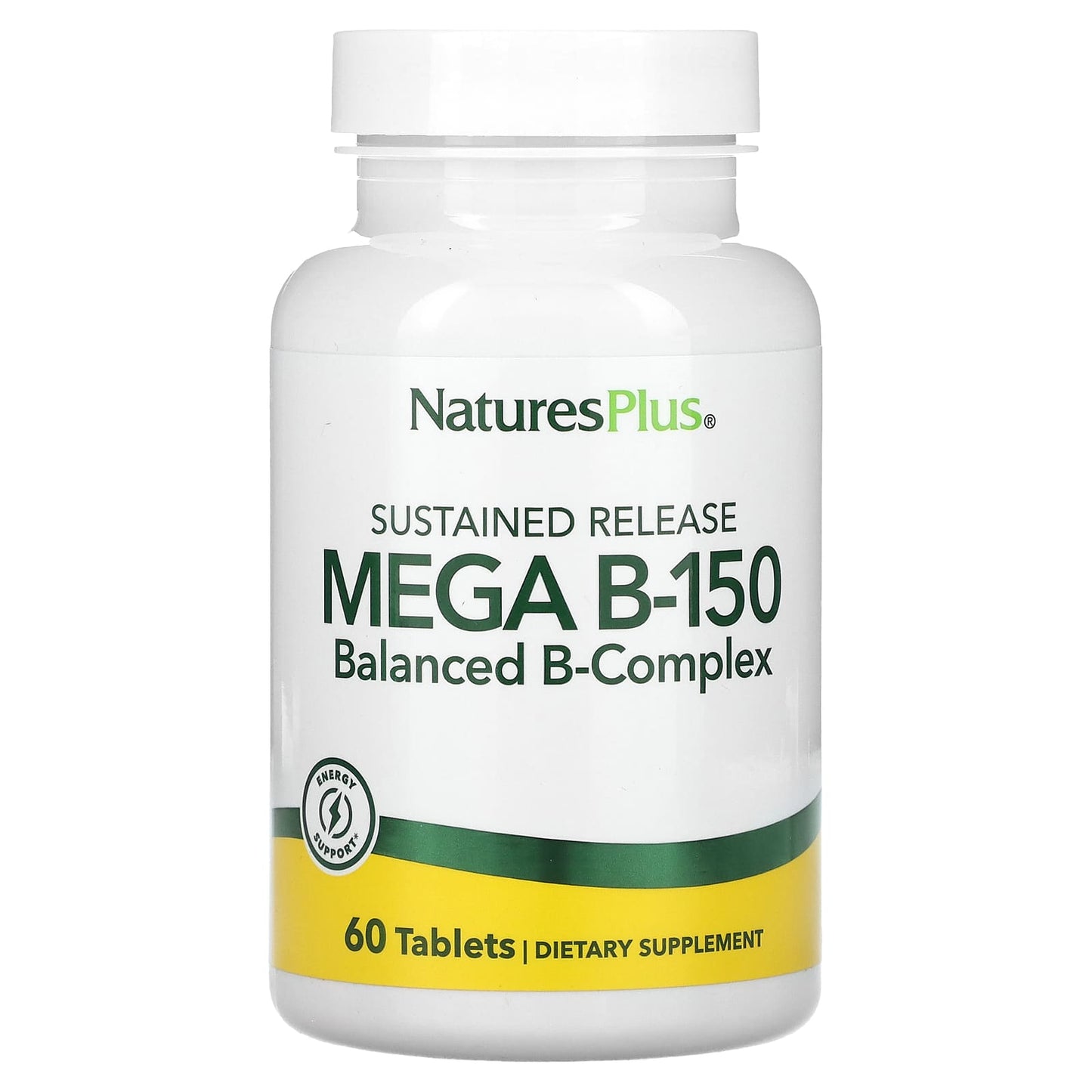 NaturesPlus, Sustained Release Mega B-150, 60 Tablets - Image 1