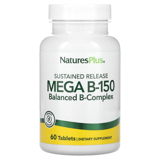 NaturesPlus, Sustained Release Mega B-150, 60 Tablets - Image 1