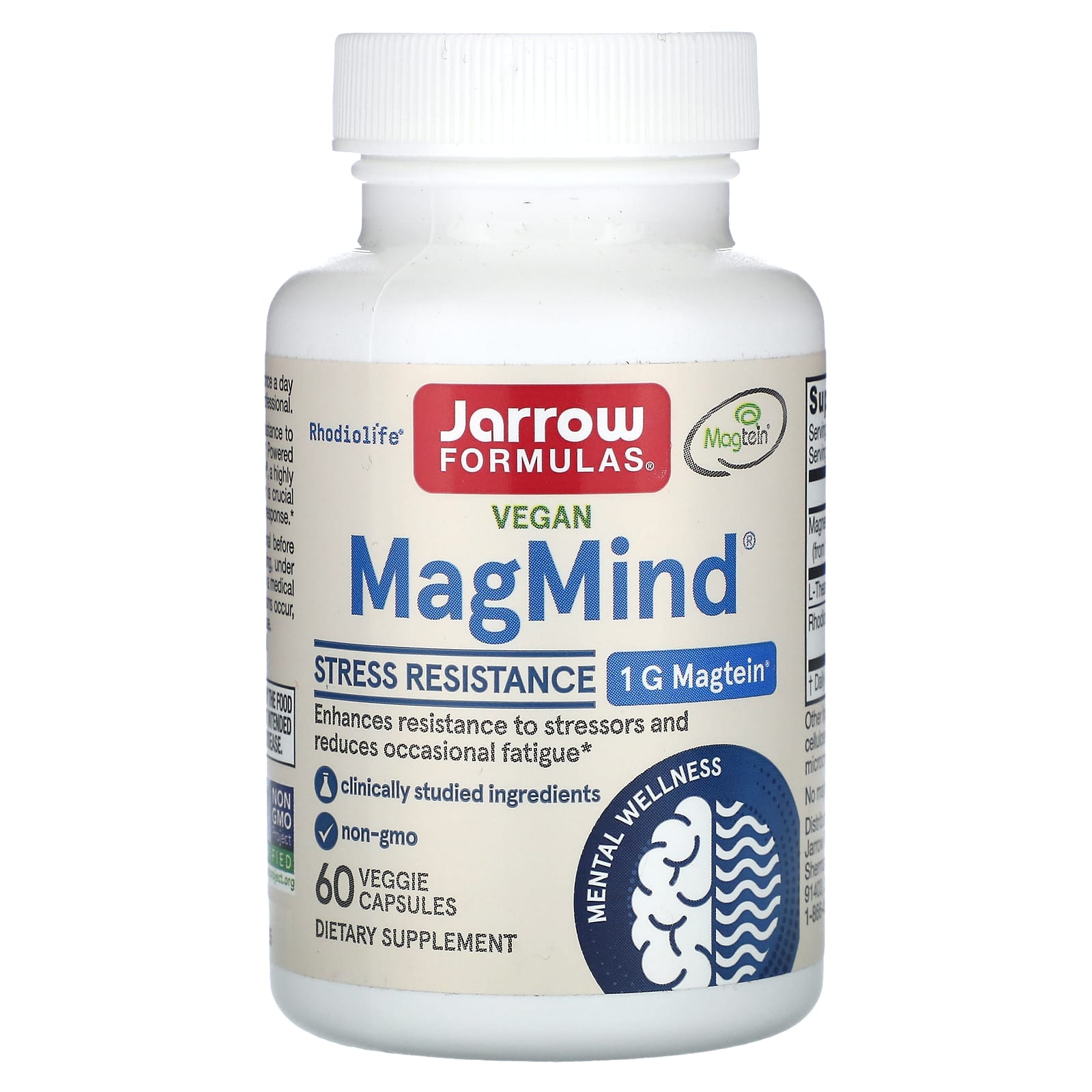 Jarrow Formulas MagMind Stress Resistance - 60 Veggie Capsules - Image 1