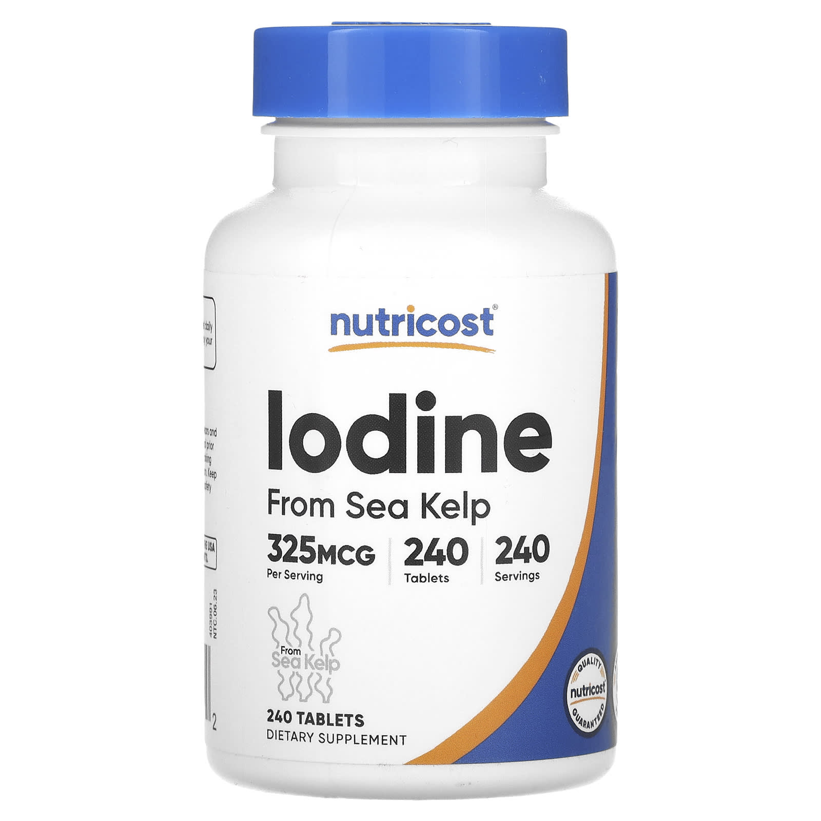 Nutricost, Iodine, 325 mcg, 240 Tablets - Image 1