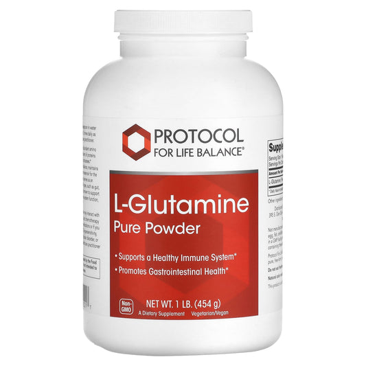 Protocol for Life Balance, L-Glutamine Pure Powder, 1 lb (454 g) - Image 1