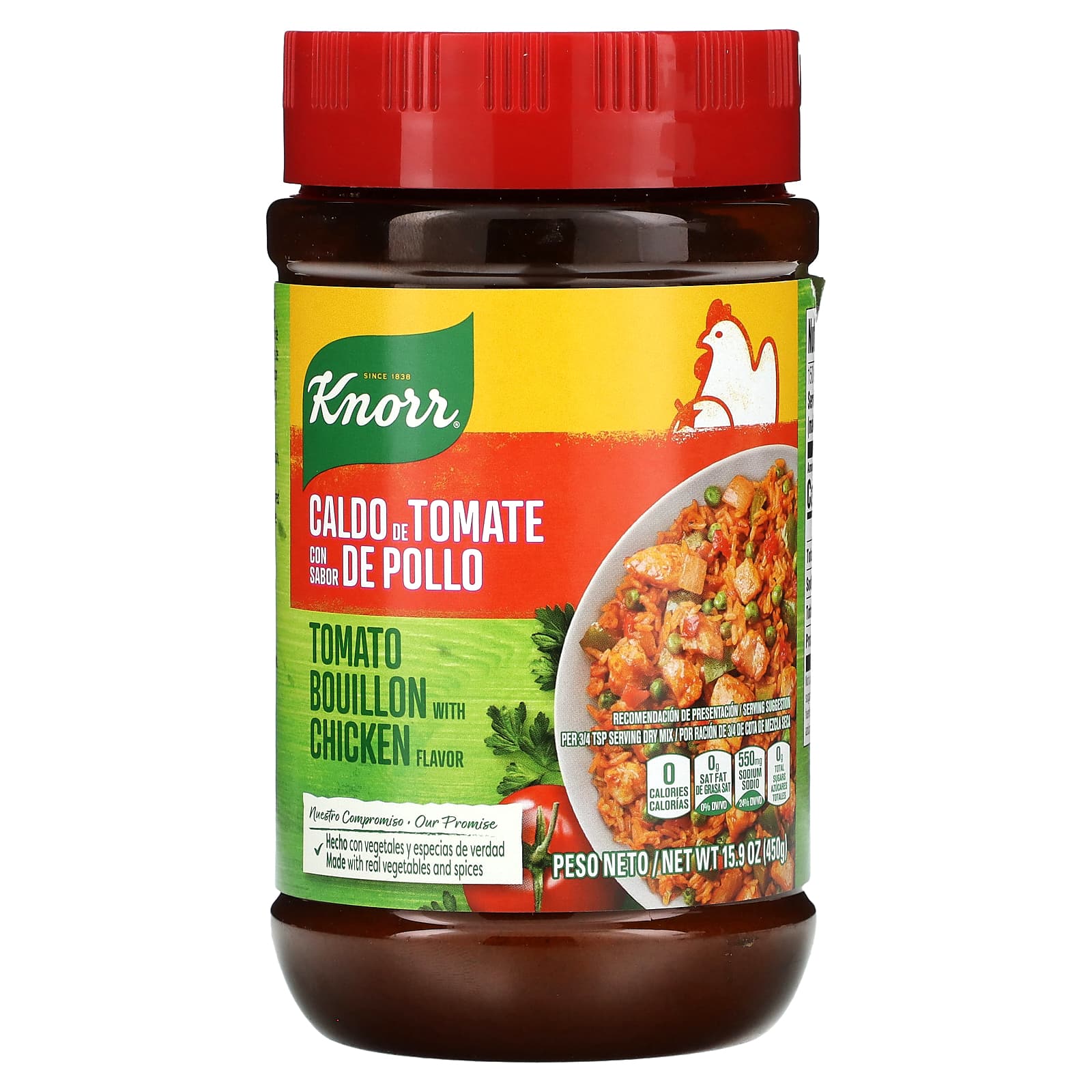 Knorr, Tomato Bouillon with Chicken Flavor, 15.9 oz (450 g) - Image 1