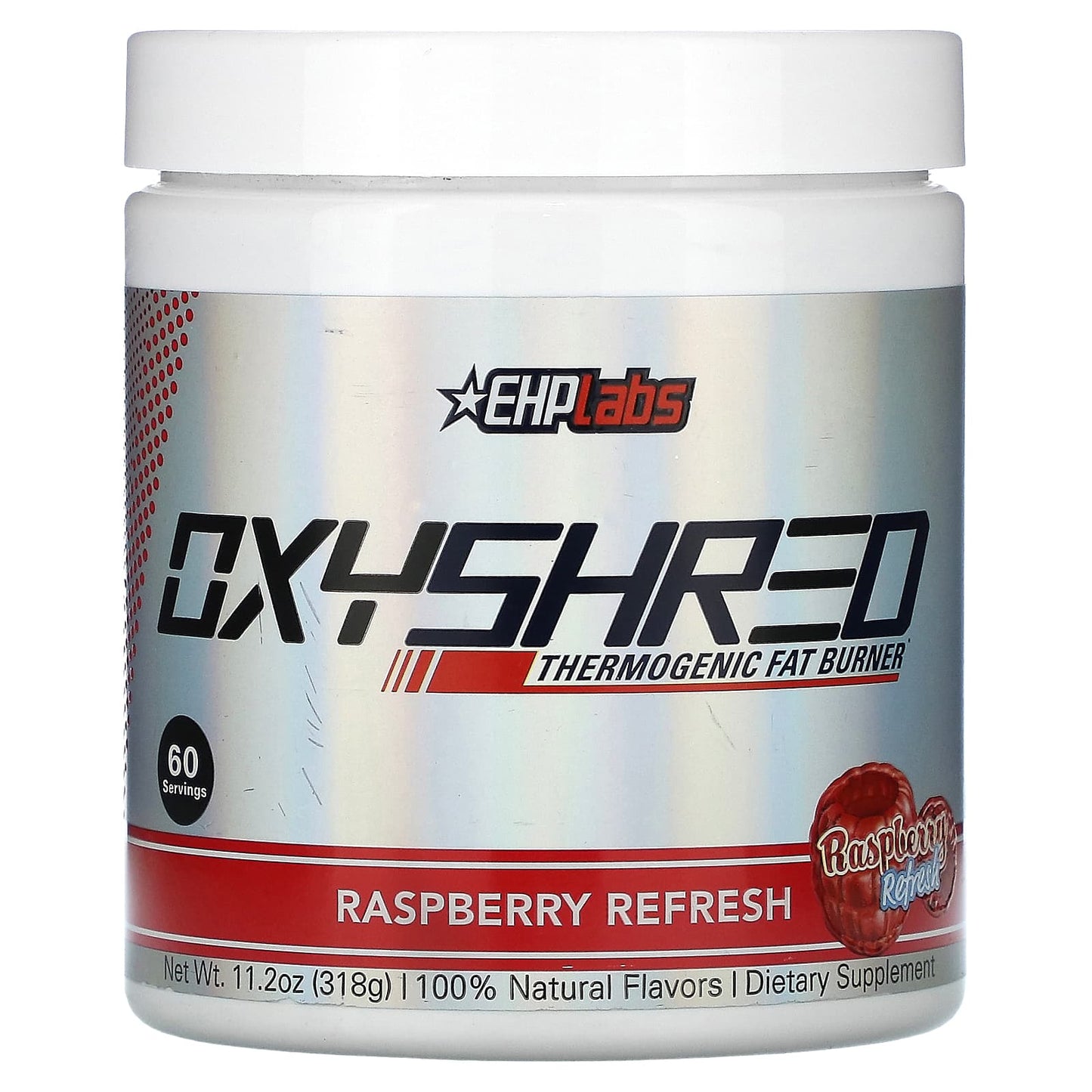 EHPlabs OxyShred Thermogenic Fat Burner Raspberry Refresh 318g - Image 1