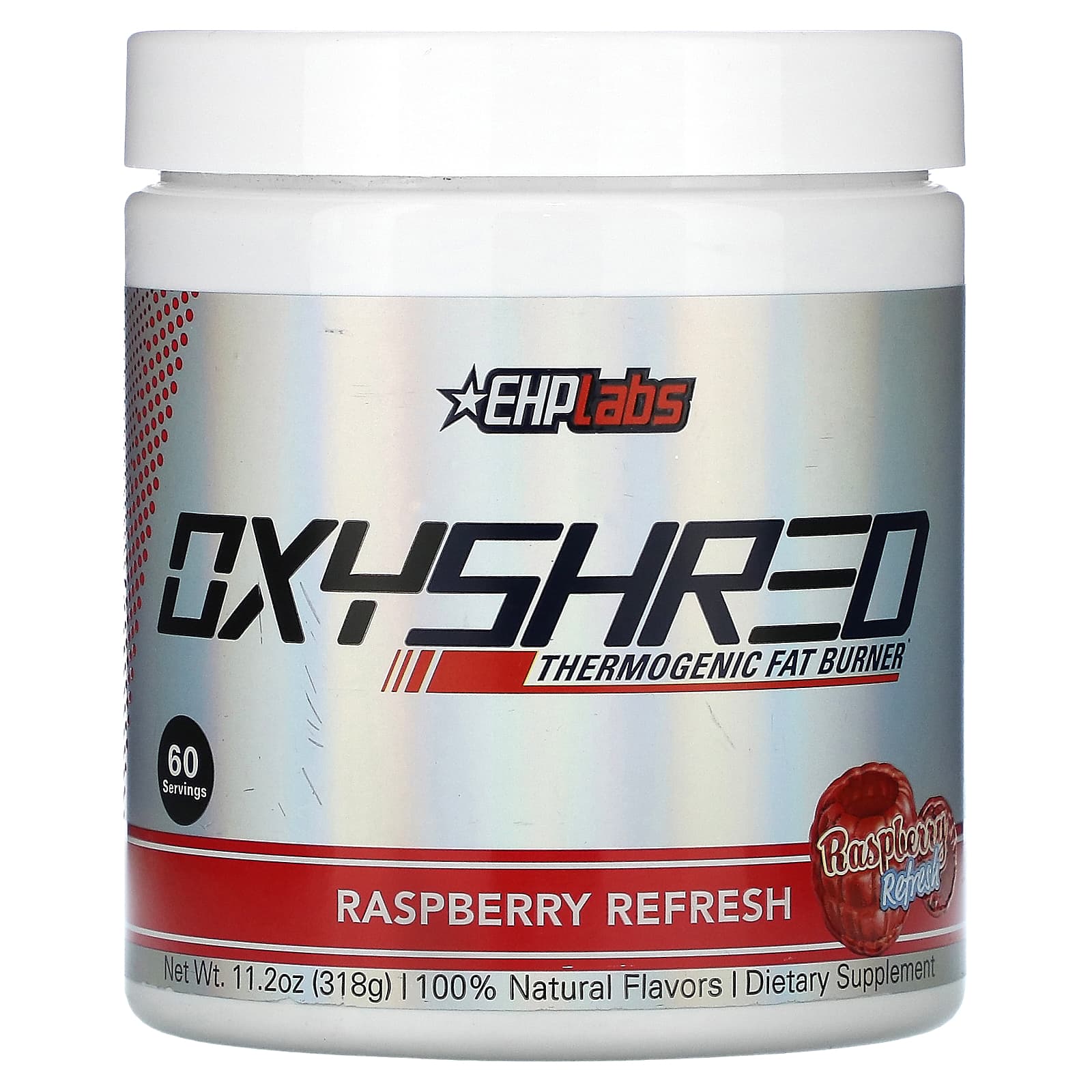 EHPlabs OxyShred Thermogenic Fat Burner Raspberry Refresh 318g - Image 1