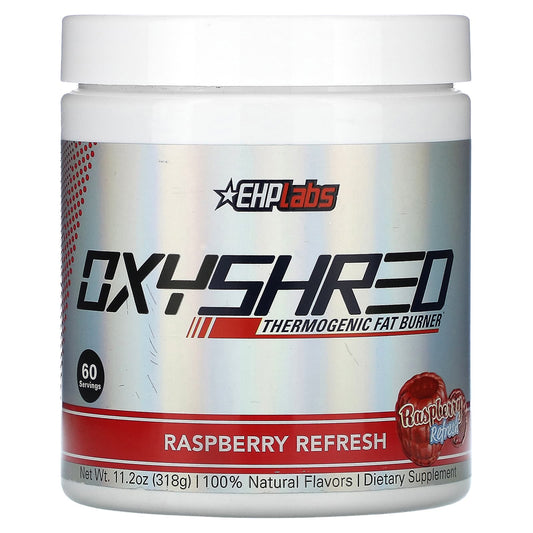 EHPlabs OxyShred Thermogenic Fat Burner Raspberry Refresh 318g - Image 1