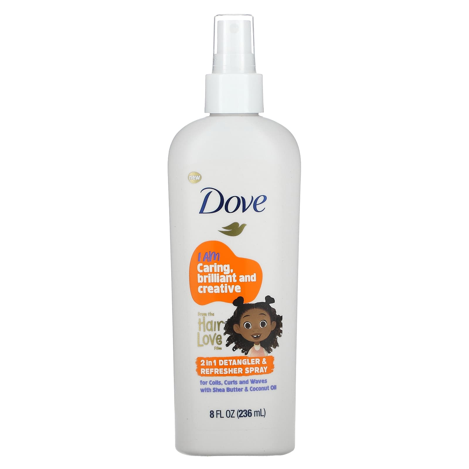 Dove 2-in-1 Detangler &amp; Refresher Spray for Coils, Curls &amp; Waves 8 fl oz - Image 1