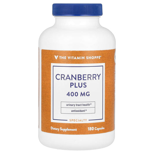 The Vitamin Shoppe, Cranberry Plus, 400 mg, 180 Capsules - Image 1