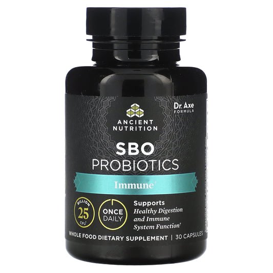 Ancient Nutrition SBO Probiotics for Immune Support - 25 Billion CFU, 30 Capsules - Image 1