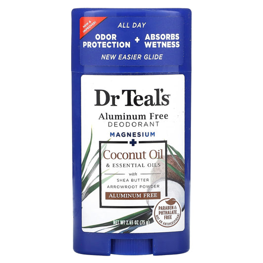 Natural Aluminum-Free Deodorant with Coconut Oil & Essential Oils by Dr. Teal's - Image 1
