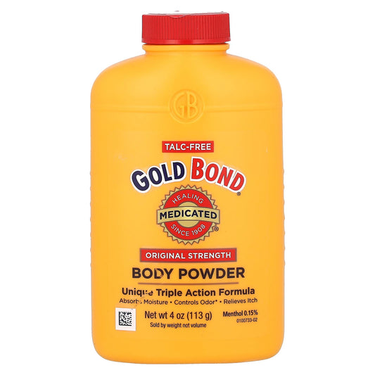 Gold Bond Original Strength Body Powder, 4 oz (113g) - Anti-Ich & Odor Relief - Image 1