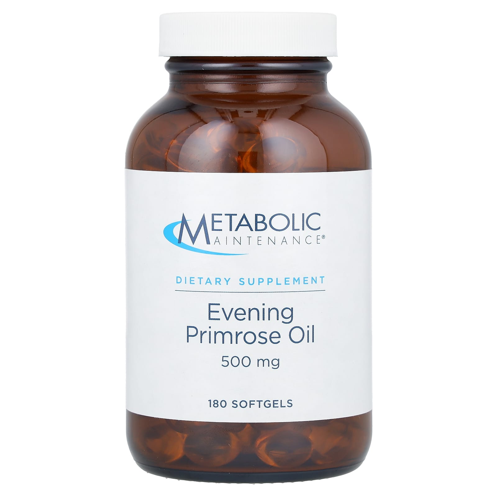 Metabolic Maintenance, Evening Primrose Oil, 500 mg, 180 Softgels - Image 1
