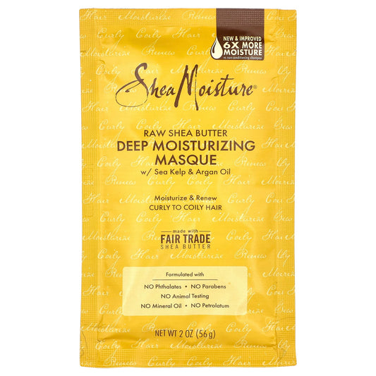SheaMoisture, Raw Shea Butter, Deep Treatment Masque with Sea Kelp & Argan Oil, 2 oz (56 g) - Image 1