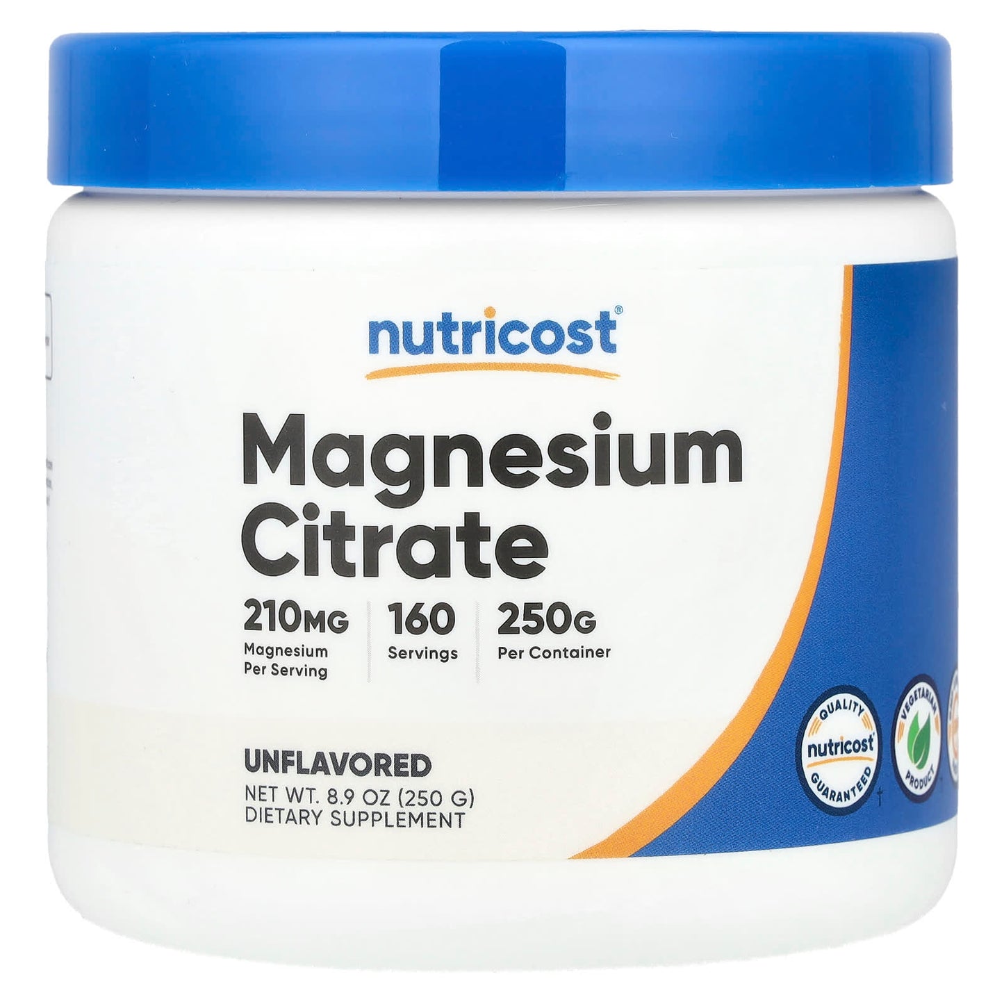Nutricost, Magnesium Citrate, Unflavored, 8.9 oz (250 g) - Image 1