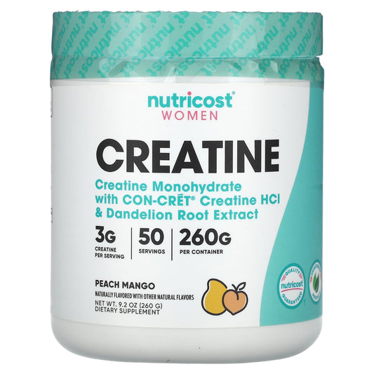 Nutricost, Women, Creatine, Peach Mango, 9.2 oz (260 g) - Image 1