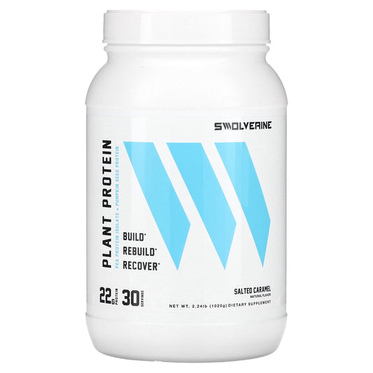 Swolverine, Plant Protein, Salted Caramel, 2.24 lb (1,020 g) - Image 1