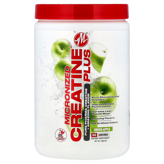 Metabolic Nutrition, Micronized Creatine Plus™, Green Apple, 420 g - Image 1
