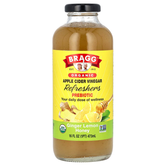 Bragg Organic Apple Cider Vinegar Refresher with Ginger, Lemon, and Honey - Image 1