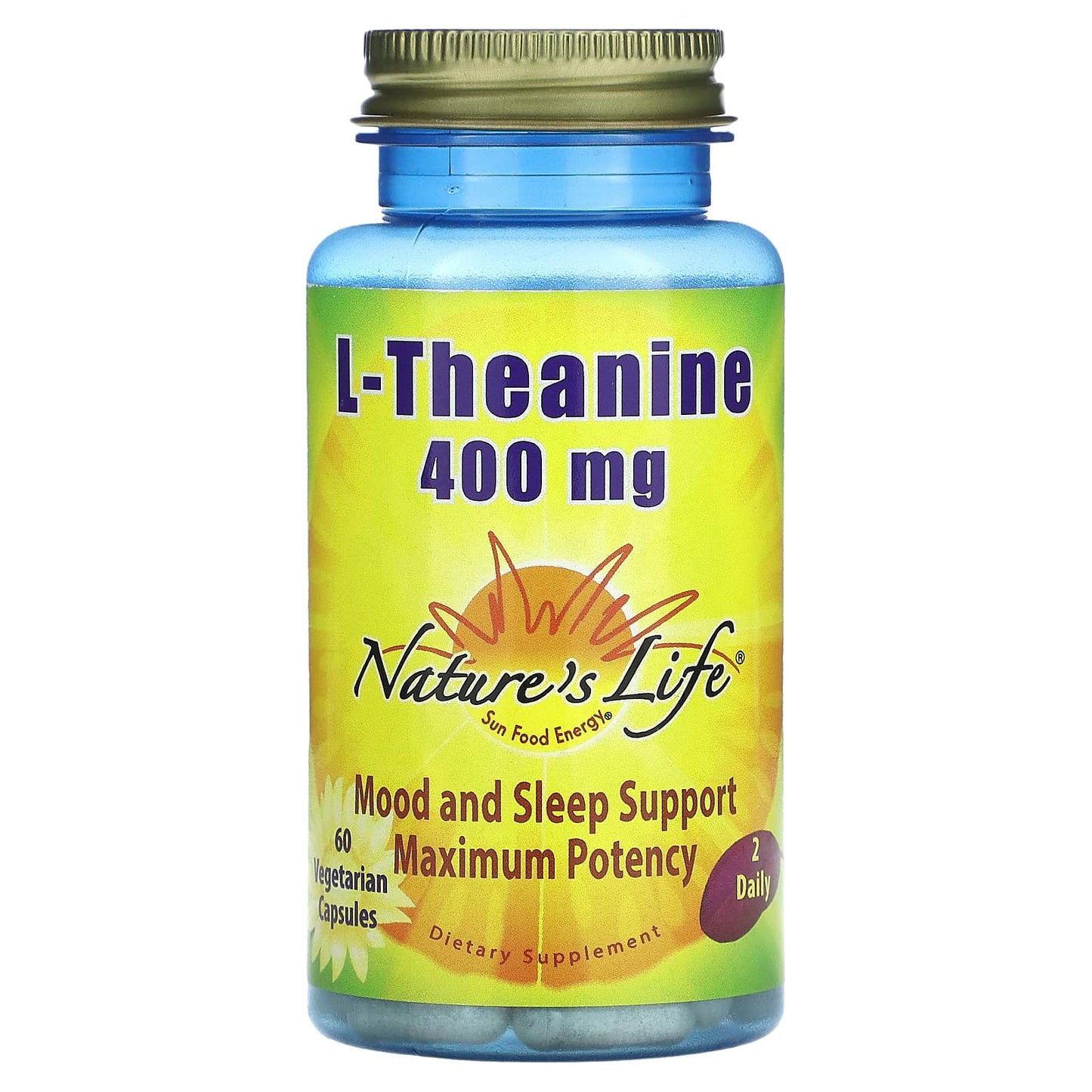Nature's Life, L-Theanine, 60 Vegetarian Capsules - Image 1