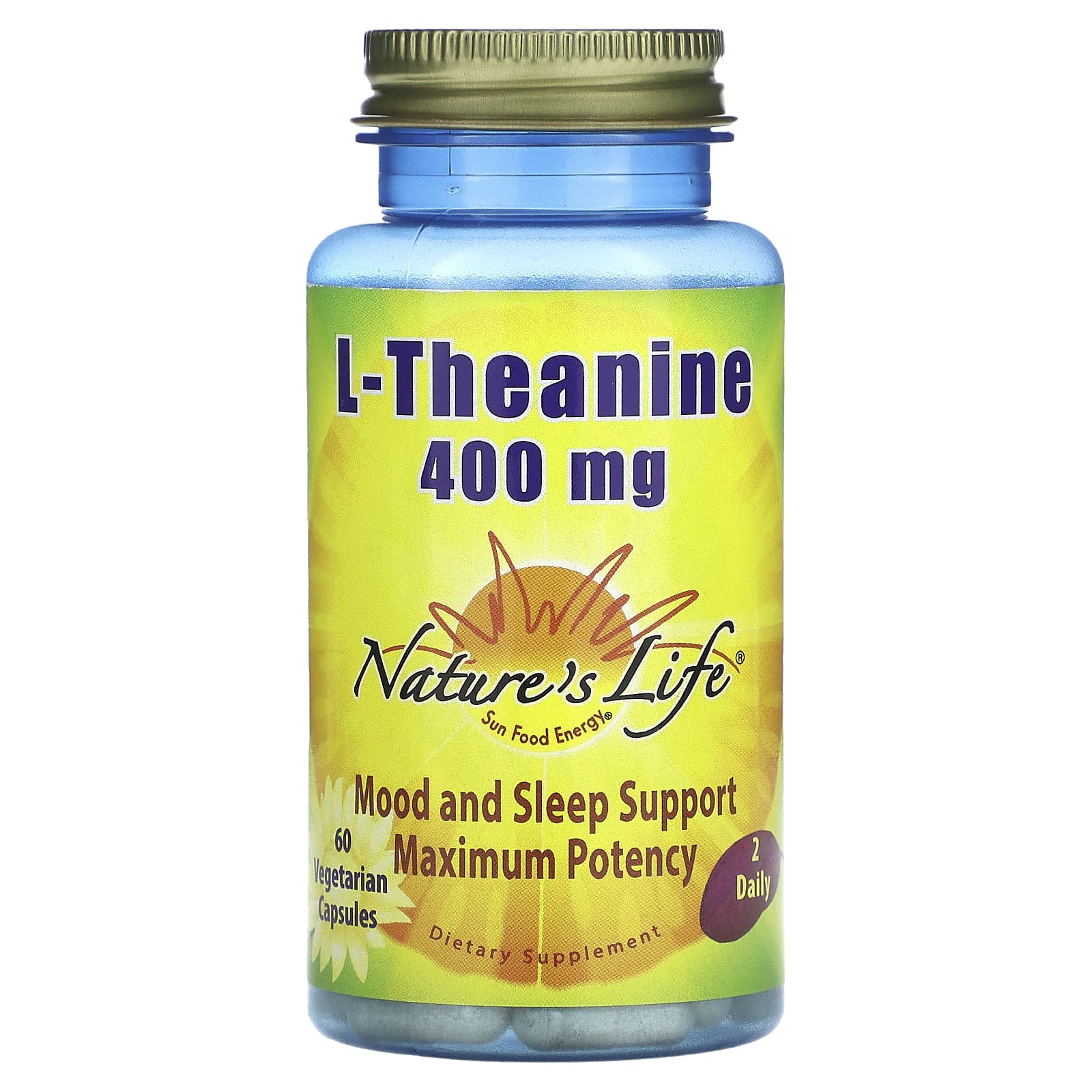 Nature's Life, L-Theanine, 60 Vegetarian Capsules - Image 1